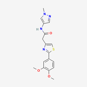 2-[2-(3,4-dimethoxyphenyl)-1,3-thiazol-4-yl]-N-(1-methyl-1H-pyrazol-4-yl)acetamide