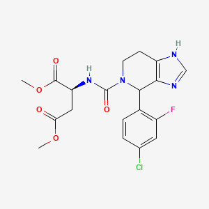 molecular formula C19H20ClFN4O5 B14933851 Dimethyl (2S)-2-({[4-(4-chloro-2-fluorophenyl)-3,4,6,7-tetrahydro-5H-imidazo[4,5-C]pyridin-5-YL]carbonyl}amino)butanedioate 