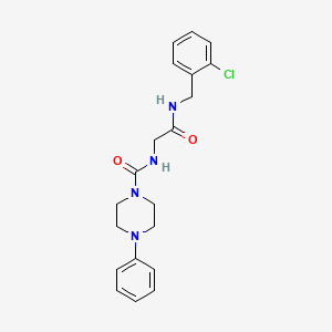 N-{2-[(2-chlorobenzyl)amino]-2-oxoethyl}-4-phenylpiperazine-1-carboxamide