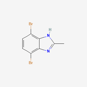 molecular formula C8H6Br2N2 B1493389 4,7-Dibromo-2-methyl-1H-benzo[D]imidazole 