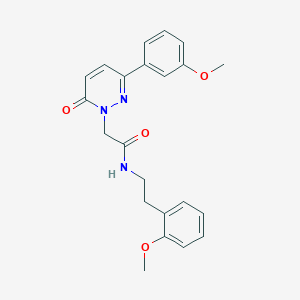 molecular formula C22H23N3O4 B14933902 N-[2-(2-methoxyphenyl)ethyl]-2-[3-(3-methoxyphenyl)-6-oxopyridazin-1(6H)-yl]acetamide 