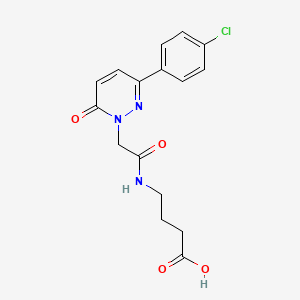 4-({[3-(4-chlorophenyl)-6-oxopyridazin-1(6H)-yl]acetyl}amino)butanoic acid