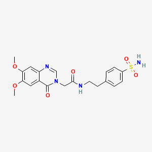 2-(6,7-dimethoxy-4-oxoquinazolin-3(4H)-yl)-N-[2-(4-sulfamoylphenyl)ethyl]acetamide