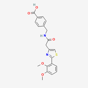 4-[({[2-(2,3-Dimethoxyphenyl)-1,3-thiazol-4-yl]acetyl}amino)methyl]benzoic acid