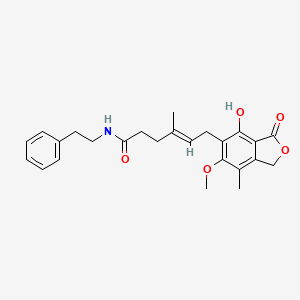 molecular formula C25H29NO5 B14933968 (e)-6-(4-hydroxy-6-methoxy-7-methyl-3-oxo-1,3-dihydroisobenzofuran-5-yl)-4-methyl-N-phenethylhex-4-enamide 