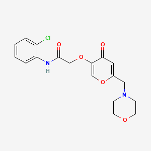 N-(2-chlorophenyl)-2-{[6-(morpholin-4-ylmethyl)-4-oxo-4H-pyran-3-yl]oxy}acetamide