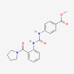 Methyl 4-({[2-(pyrrolidin-1-ylcarbonyl)phenyl]carbamoyl}amino)benzoate