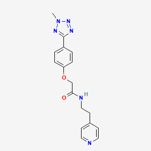 molecular formula C17H18N6O2 B14933983 2-[4-(2-methyl-2H-tetrazol-5-yl)phenoxy]-N-[2-(pyridin-4-yl)ethyl]acetamide 