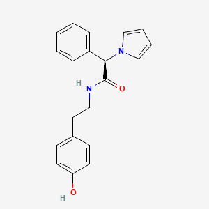 (2R)-N-[2-(4-Hydroxyphenyl)ethyl]-2-phenyl-2-(1H-pyrrol-1-YL)acetamide