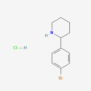molecular formula C11H15BrClN B1493401 Piperidine,2-(4-bromophenyl)-,HCl 