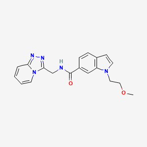 1-(2-methoxyethyl)-N-([1,2,4]triazolo[4,3-a]pyridin-3-ylmethyl)-1H-indole-6-carboxamide