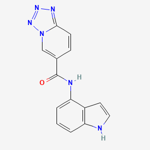 N-(1H-indol-4-yl)tetrazolo[1,5-a]pyridine-6-carboxamide