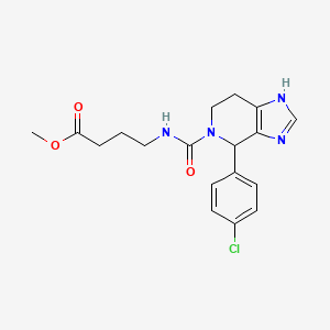 molecular formula C18H21ClN4O3 B14934107 methyl 4-({[4-(4-chlorophenyl)-1,4,6,7-tetrahydro-5H-imidazo[4,5-c]pyridin-5-yl]carbonyl}amino)butanoate 