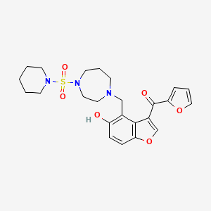 Furan-2-yl(5-hydroxy-4-{[4-(piperidin-1-ylsulfonyl)-1,4-diazepan-1-yl]methyl}-1-benzofuran-3-yl)methanone