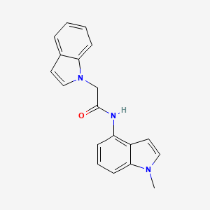 molecular formula C19H17N3O B14934126 2-(1H-indol-1-yl)-N-(1-methyl-1H-indol-4-yl)acetamide 