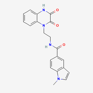 N-(2-(3-hydroxy-2-oxoquinoxalin-1(2H)-yl)ethyl)-1-methyl-1H-indole-5-carboxamide