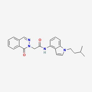 N-[1-(3-methylbutyl)-1H-indol-4-yl]-2-(1-oxophthalazin-2(1H)-yl)acetamide