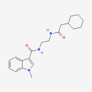 N-{2-[(cyclohexylacetyl)amino]ethyl}-1-methyl-1H-indole-3-carboxamide