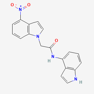 N-(1H-indol-4-yl)-2-(4-nitro-1H-indol-1-yl)acetamide