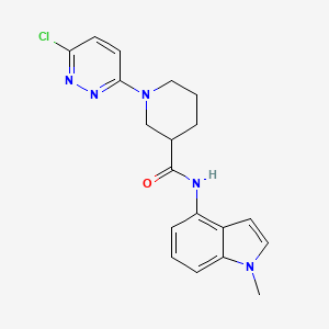 molecular formula C19H20ClN5O B14934194 1-(6-chloropyridazin-3-yl)-N-(1-methyl-1H-indol-4-yl)piperidine-3-carboxamide 