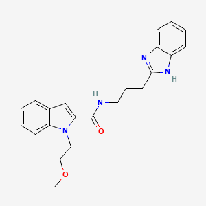 N-[3-(1H-benzimidazol-2-yl)propyl]-1-(2-methoxyethyl)-1H-indole-2-carboxamide