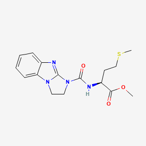 methyl N-(2,3-dihydro-1H-imidazo[1,2-a]benzimidazol-1-ylcarbonyl)-L-methioninate