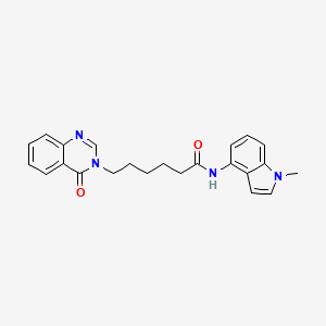 N-(1-methyl-1H-indol-4-yl)-6-(4-oxoquinazolin-3(4H)-yl)hexanamide