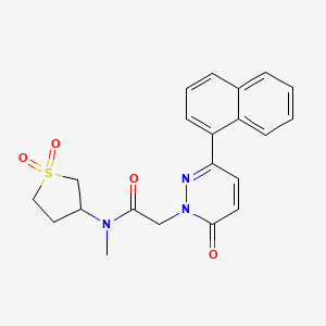 N-(1,1-dioxidotetrahydrothiophen-3-yl)-N-methyl-2-[3-(naphthalen-1-yl)-6-oxopyridazin-1(6H)-yl]acetamide