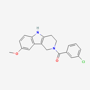 (3-chlorophenyl)(8-methoxy-1,3,4,5-tetrahydro-2H-pyrido[4,3-b]indol-2-yl)methanone