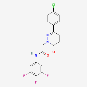 molecular formula C18H11ClF3N3O2 B14934255 2-[3-(4-chlorophenyl)-6-oxopyridazin-1(6H)-yl]-N-(3,4,5-trifluorophenyl)acetamide 