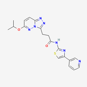 3-(6-isopropoxy-[1,2,4]triazolo[4,3-b]pyridazin-3-yl)-N-(4-(pyridin-3-yl)thiazol-2-yl)propanamide