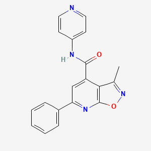 3-methyl-6-phenyl-N-(pyridin-4-yl)[1,2]oxazolo[5,4-b]pyridine-4-carboxamide