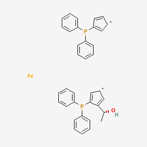 molecular formula C36H32FeOP2 B1493437 (S)-(R)-Bppfoh 