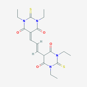 molecular formula C19H24N4O4S2 B149344 Bis-(1,3-Diethylthiobarbitursäure)trimethinoxonol CAS No. 47623-98-3