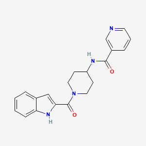 N-[1-(1H-indol-2-ylcarbonyl)piperidin-4-yl]pyridine-3-carboxamide