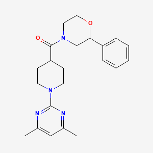 [1-(4,6-Dimethylpyrimidin-2-yl)piperidin-4-yl](2-phenylmorpholin-4-yl)methanone