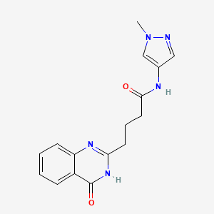 N-(1-methyl-1H-pyrazol-4-yl)-4-(4-oxo-3,4-dihydro-2-quinazolinyl)butanamide