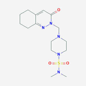 N,N-dimethyl-4-[(3-oxo-5,6,7,8-tetrahydrocinnolin-2(3H)-yl)methyl]piperazine-1-sulfonamide