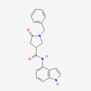 1-benzyl-N-(1H-indol-4-yl)-5-oxopyrrolidine-3-carboxamide