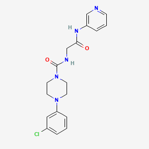 molecular formula C18H20ClN5O2 B14934528 4-(3-chlorophenyl)-N-[2-oxo-2-(pyridin-3-ylamino)ethyl]piperazine-1-carboxamide 