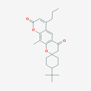 4-tert-butyl-10'-methyl-6'-propyl-8'H-spiro[cyclohexane-1,2'-pyrano[3,2-g]chromene]-4',8'(3'H)-dione