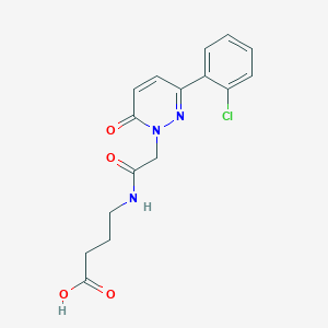 molecular formula C16H16ClN3O4 B14934548 4-({[3-(2-chlorophenyl)-6-oxopyridazin-1(6H)-yl]acetyl}amino)butanoic acid 