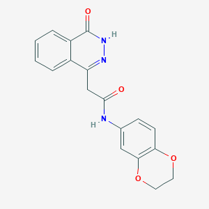 N-(2,3-dihydro-1,4-benzodioxin-6-yl)-2-(4-hydroxyphthalazin-1-yl)acetamide