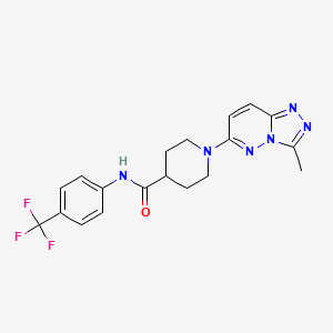 1-(3-methyl[1,2,4]triazolo[4,3-b]pyridazin-6-yl)-N-[4-(trifluoromethyl)phenyl]piperidine-4-carboxamide