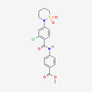 Methyl 4-({[2-chloro-4-(1,1-dioxido-1,2-thiazinan-2-yl)phenyl]carbonyl}amino)benzoate