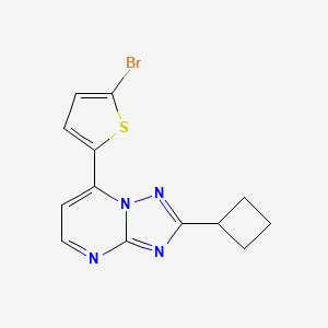 7-(5-Bromo-2-thienyl)-2-cyclobutyl[1,2,4]triazolo[1,5-a]pyrimidine