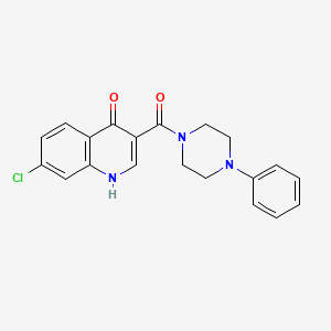 molecular formula C20H18ClN3O2 B14934611 7-chloro-3-[(4-phenylpiperazin-1-yl)carbonyl]quinolin-4(1H)-one 