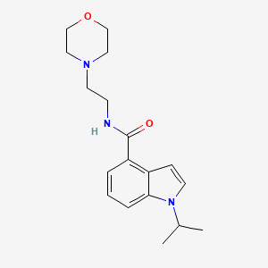 N-[2-(morpholin-4-yl)ethyl]-1-(propan-2-yl)-1H-indole-4-carboxamide