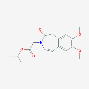 isopropyl 2-(7,8-dimethoxy-2-oxo-1,2-dihydro-3H-3-benzazepin-3-yl)acetate