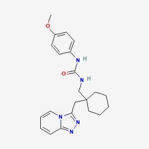 1-(4-Methoxyphenyl)-3-{[1-([1,2,4]triazolo[4,3-a]pyridin-3-ylmethyl)cyclohexyl]methyl}urea